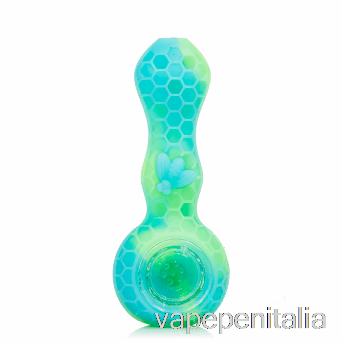 Scatola Vape Mod Stratus Bee Cucchiaio In Silicone Aqua Bagliore (blu Uv / Verde Uv)